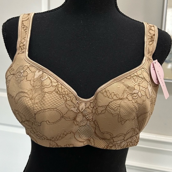 Cacique Other - Cacique Women’s Full Coverage Floral Lace Balconette Underwire Bra – Size 38C